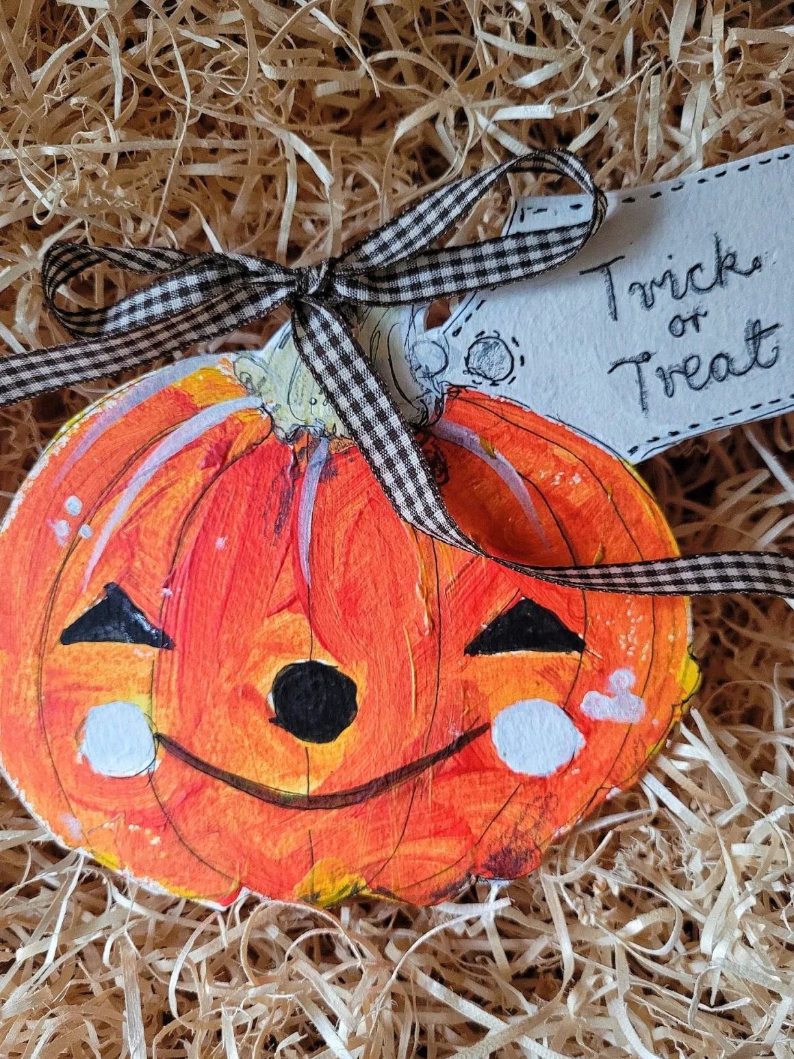 Set of 3 Illustrated Halloween Tags | Pumpkins