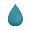 Set of 3 Raindrops Hooks in Petrol Blue by Rose in April