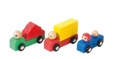 Set of Wooden Car & Trucks