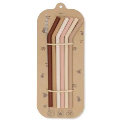 100% Silicone Straws Set (Pack of 6)