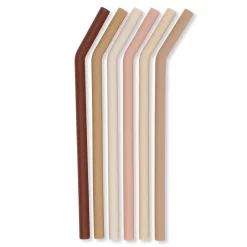 100% Silicone Straws Set (Pack of 6)