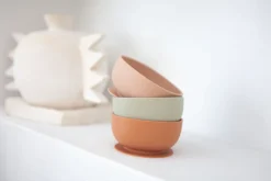 Silicone Suction Bowl | Cinnamon