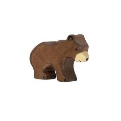Small Brown Bear Wooden Figure