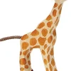 Small Feeding Giraffe Wooden Figure