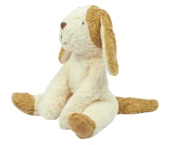 Small Floppy Animal Dog | White & Beige