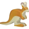 Small Kangaroo Wooden Figure