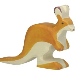 Small Kangaroo Wooden Figure