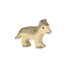 Small Wolf Wooden Figure