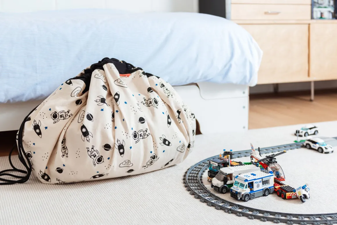 Space Glow in the Dark Playmat and Storage Bag by Play&Go
