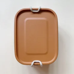 Stainless Steel Lunch Box w. Removable Divider | Terracotta