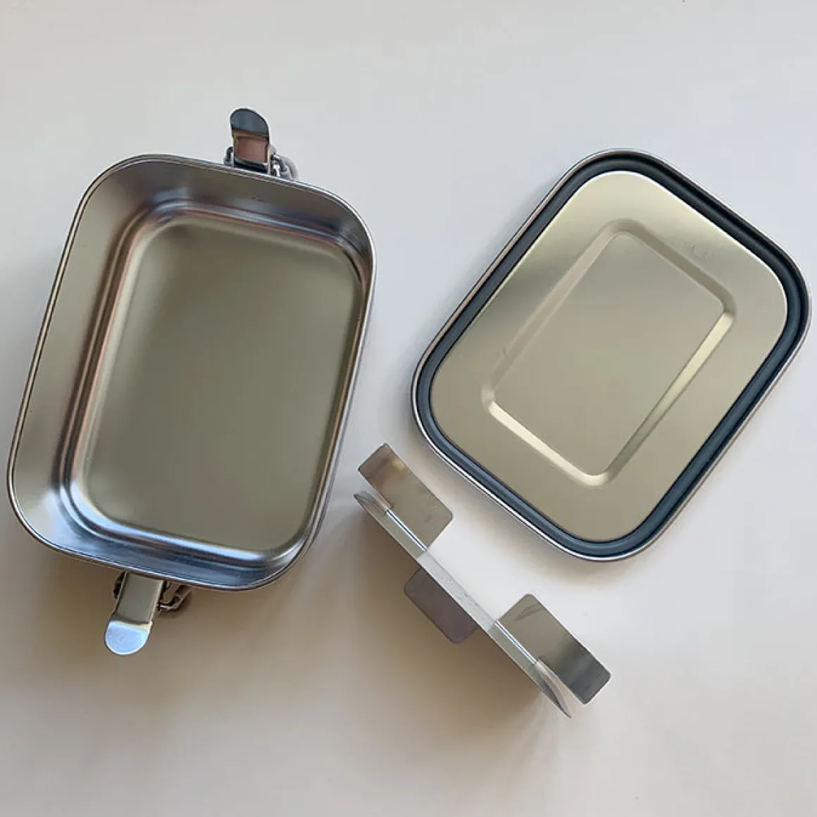 Stainless Steel Lunch Box w. Removable Divider | Ocean