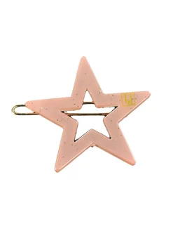 Star Hair Clip in Rose Gloss by Bon Dep