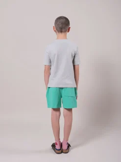 Stripes Buttoned Organic Cotton T-Shirt