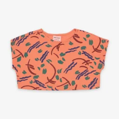 Strokes All Over Cropped Organic Cotton Sweatshirt