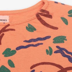 Strokes All Over Cropped Organic Cotton Sweatshirt