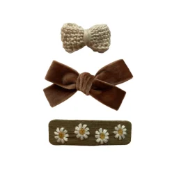 Taupe Hair Clip Set
