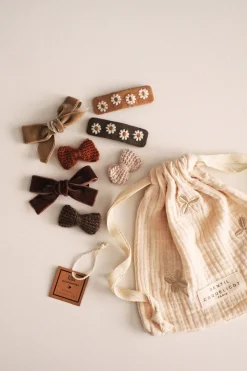 Taupe Hair Clip Set