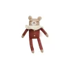 Teddy Knitted Toy in Sienna Pyjamas