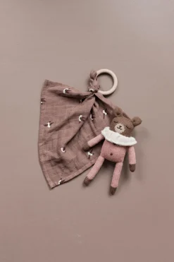 Teether Muslin Cloth in Love Print by Main Sauvage