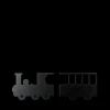 Train Shelf in Black by Tresxics