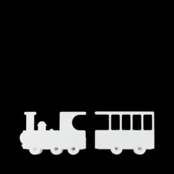 Train Shelf in White by Tresxics