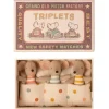 Triplets Baby Mice in Matchbox