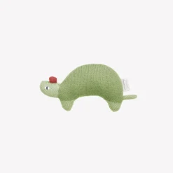 Turtle Knit Toy in Olive Green by Main Sauvage