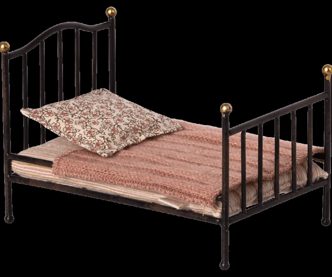 Vintage Bed, Mouse | Anthracite