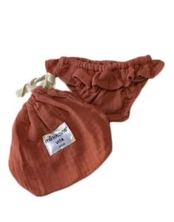 Vita Double Gauze Cotton Bikini in Sienna for Gordis Dolls by Minikane