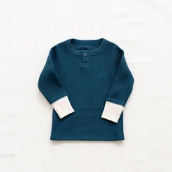 Waffle Pyjamas Set - Ocean