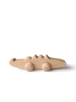 Wooden Crocodile with Wheels