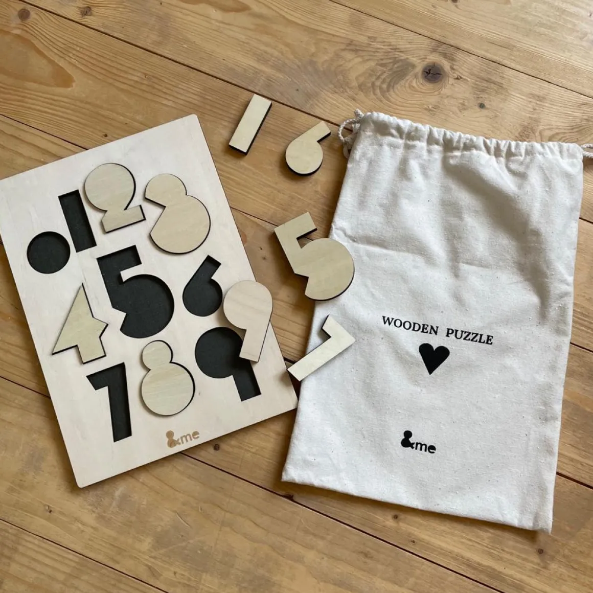 Wooden Numbers Puzzle