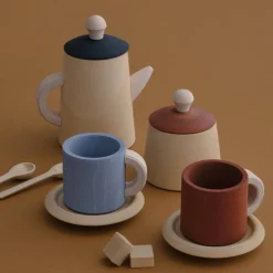 Wooden Tea Set - Terra & Blue