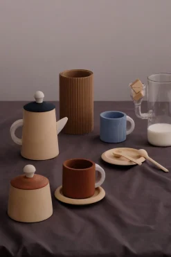 Wooden Tea Set - Terra & Blue