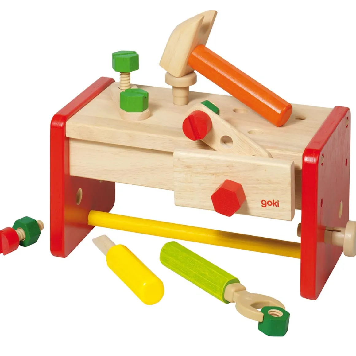 Wooden Workbench with Storage Box by Goki