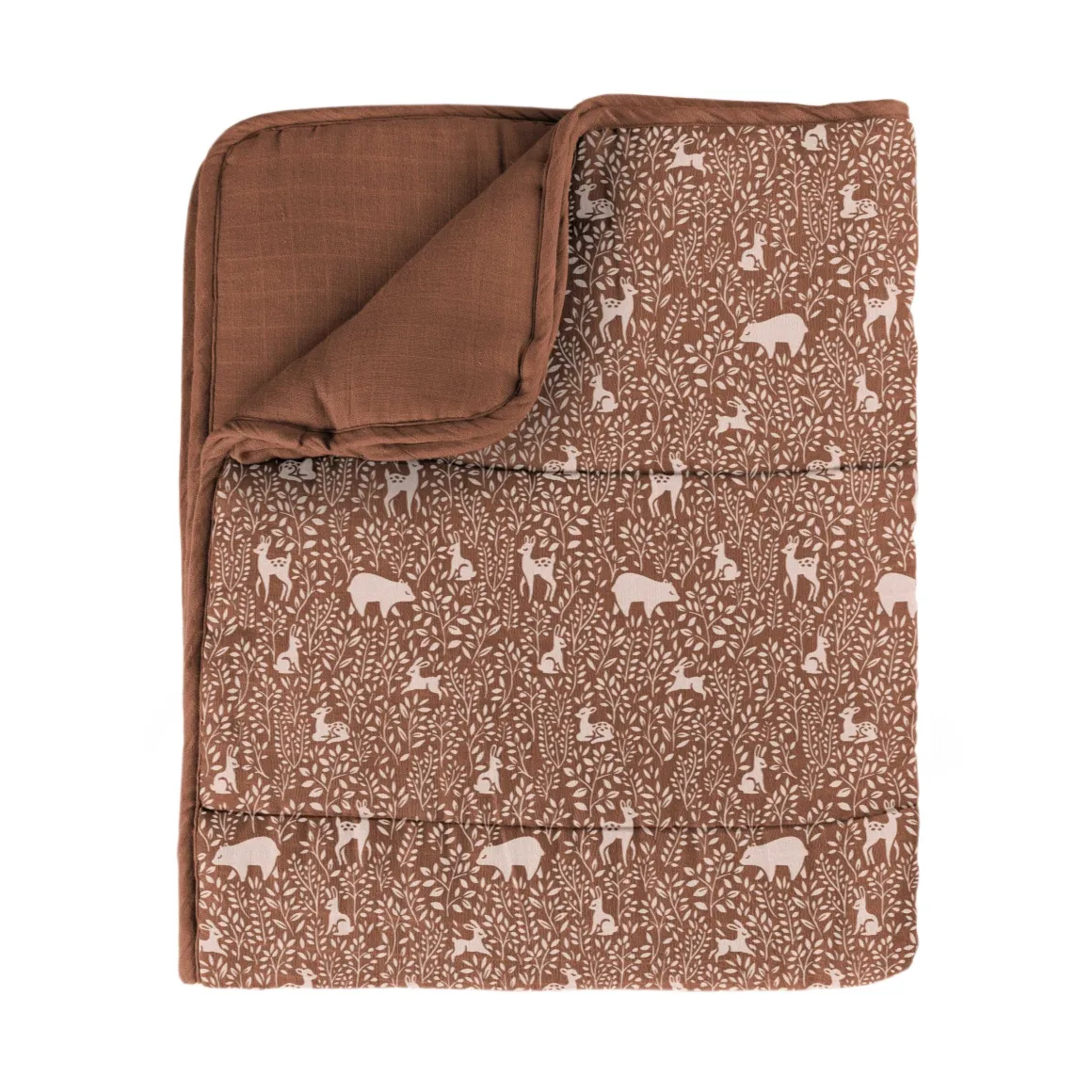 Woodland Quilted Blanket | 120 x 100 cm